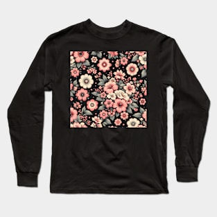 Pink Flowers Long Sleeve T-Shirt